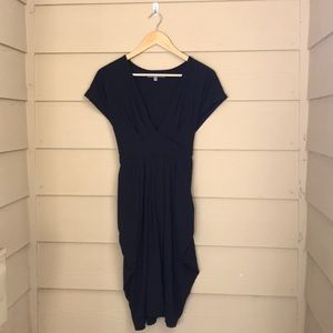 Black tulip hem dress